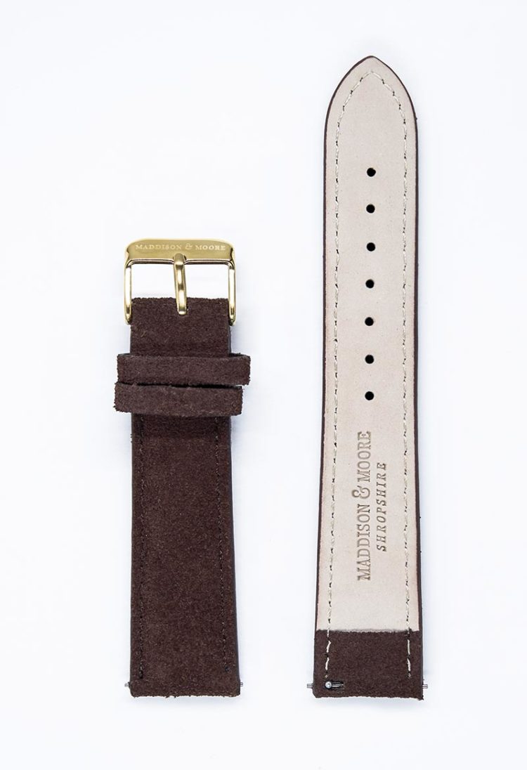 Luxurious suede unisex watch strap