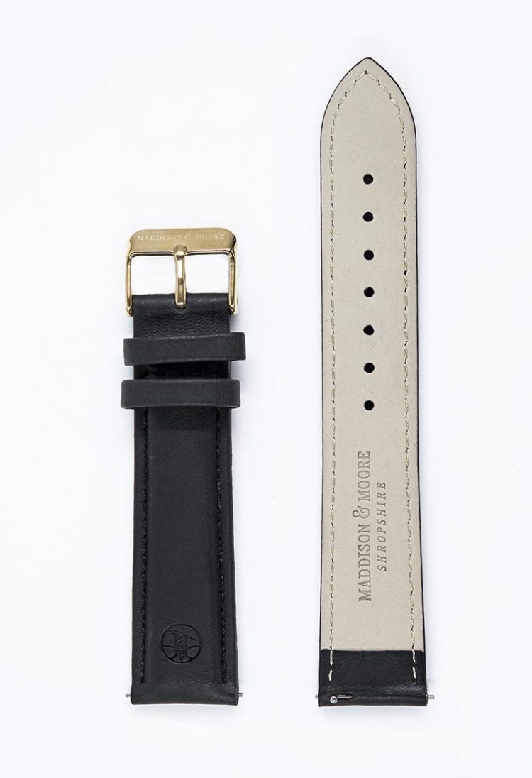 Luxurious leather unisex watch strap