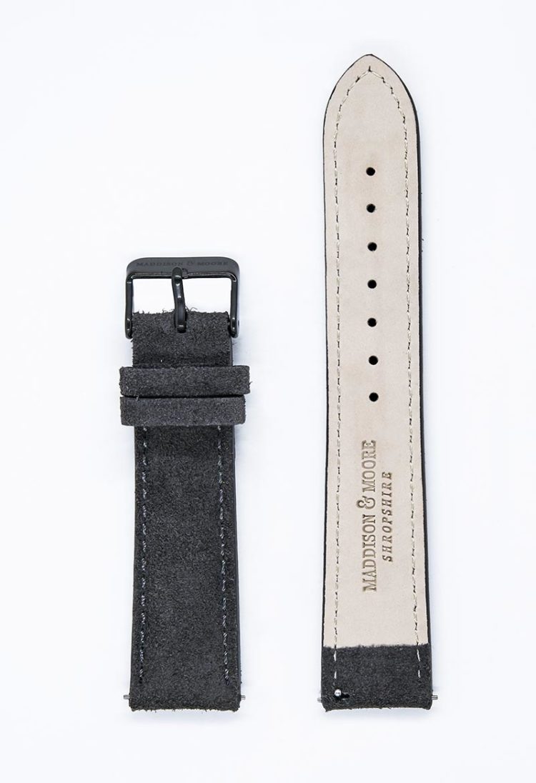 Luxurious suede unisex watch strap