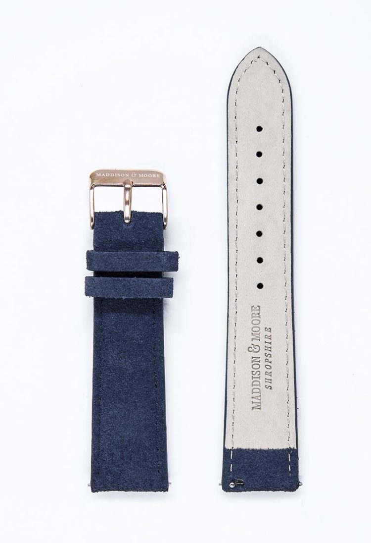 Luxurious suede unisex watch strap
